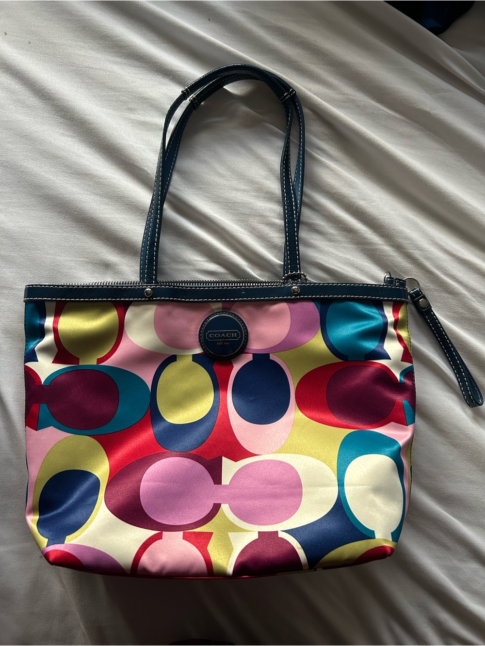 Vintage Colorful Coach Bag
